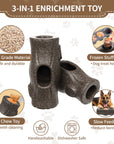 Indestructible Dog Toy for Aggressive Chewers, Frozen Treat Holder with Molds to Keep Large Dogs Busy & Reduce Anxiety